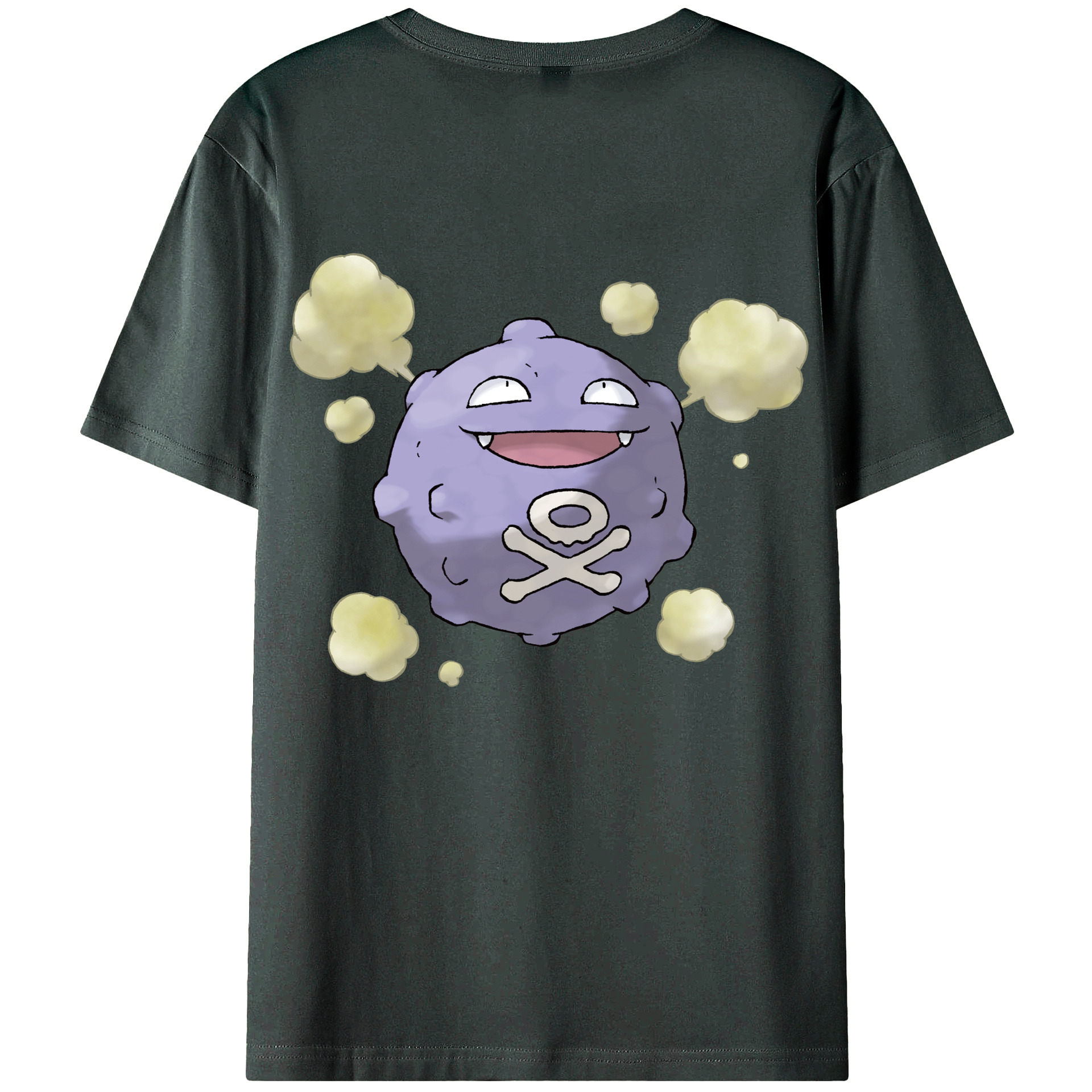 （画像用） ポケットモンスター Pokémon 綿100％ メンズ半袖Tシャツ（バックプリント） 通気性